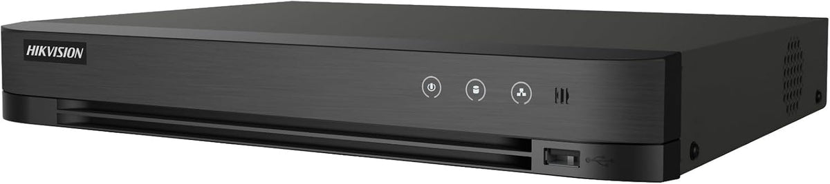 Hikvision IDS-7208HQHI-M1/XT 8-Channel 5MP Turbo HD DVR | Support 2-Way Audio | AcuSense Enabled | H.265+ Compression | Hybrid Video Input | HDMI/VGA Output | Smart Motion Alerts