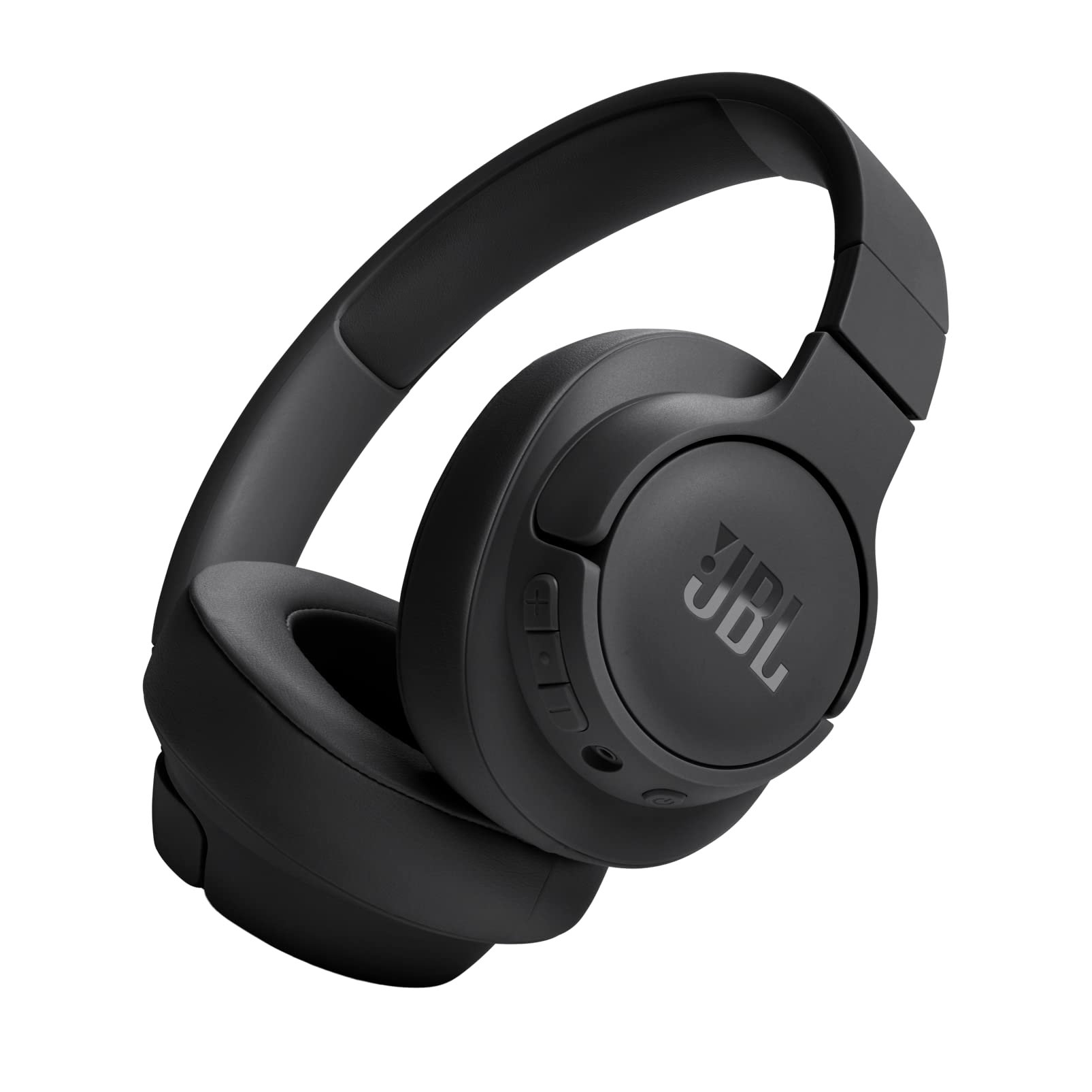JBL Tune 520BT Wireless On-Ear Headphones, Pure Bass Sound, 57H Battery with Speed Charge, Hands-Free Call + Voice Aware, Multi-Point Connection, Lightweight and Foldable - Black, JBLT520BTBLKEU
