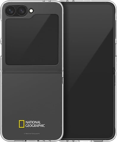 National Geographic Crystal Slim Fit Case V2 (Galaxy Z Flip Series) Galaxy Z Flip 6 Basic Logo - Transparent