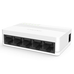 HIKVISION DS-3E0105D-E 10/100 Mbps Ethernet Switch, Provides 5 × 10/100 Mbps Ethernet Ports, Support MAC Address Auto-learning & Aging, Suitable for Home, School, Dormitory, Office