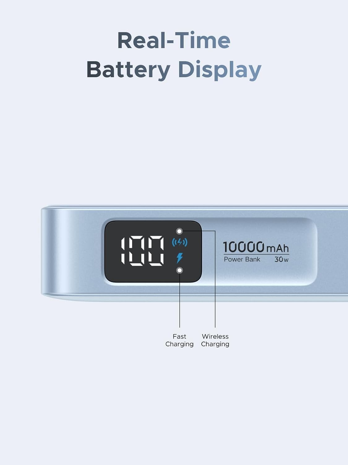 UGreen Powerbank 10000 Mah Pd 25W Wireless Magnetic Gray
