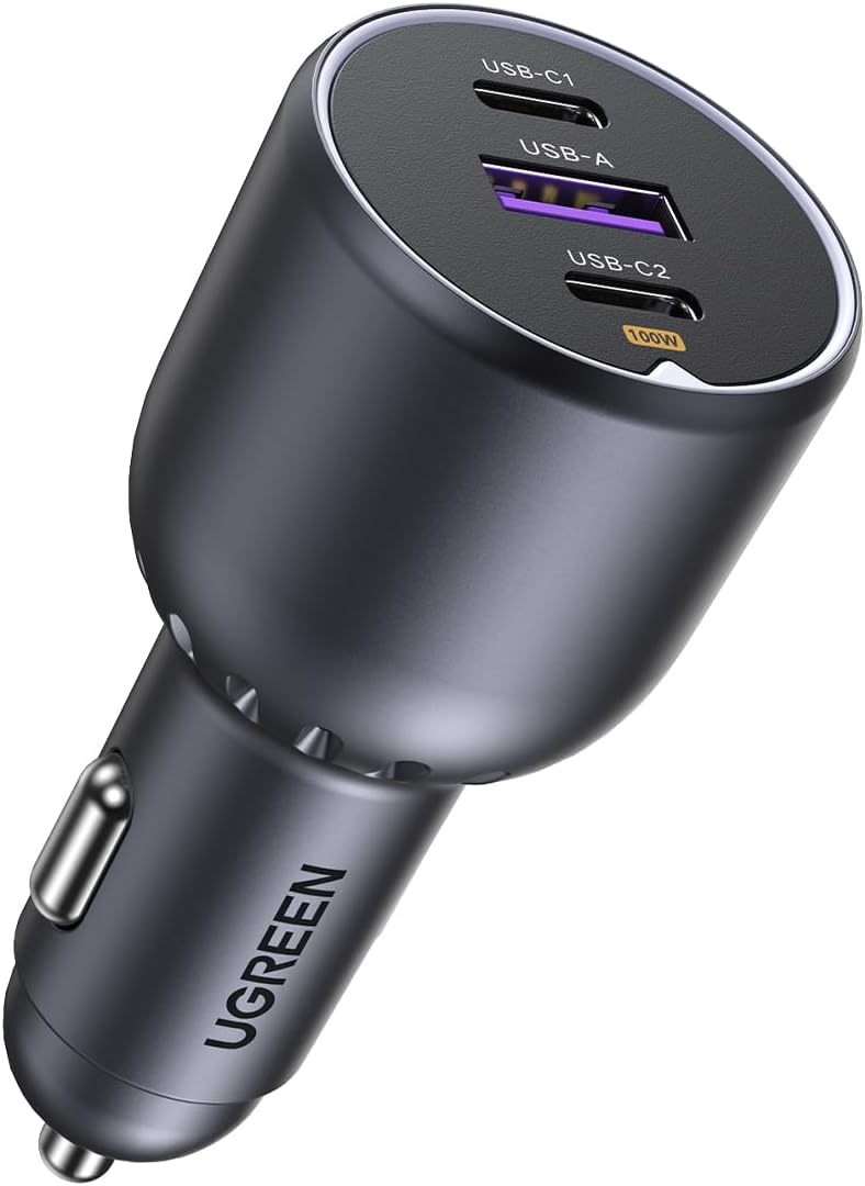UGREEN Auto-snellader met 3 poorten 130W EC705