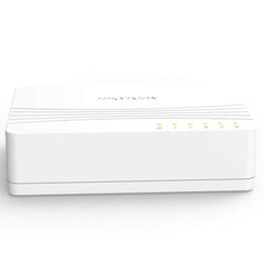 HIKVISION DS-3E0105D-E 10/100 Mbps Ethernet Switch, Provides 5 × 10/100 Mbps Ethernet Ports, Support MAC Address Auto-learning & Aging, Suitable for Home, School, Dormitory, Office