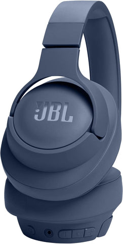 JBL Tune 720BT Wireless Over-Ear Headphones, Pure Bass Sound, Bluetooth 5.3, 76H Battery, Hands-Free Call, Multi-Point Connection, Foldable, Detachable Audio Cable - White, JBLT720BTWHT