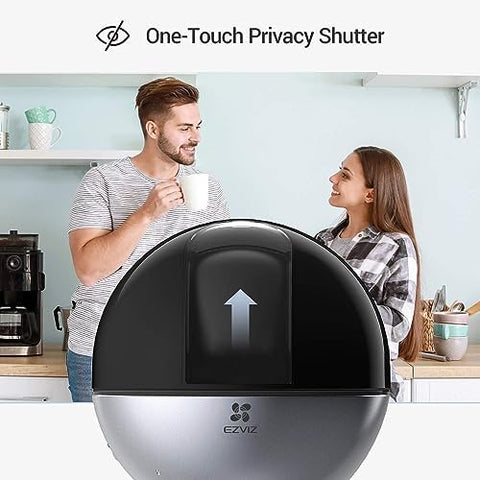 EZVIZ C6W Security Camera, Smart WiFi Camera, 4MP Home Camera with Motion Detection, Auto Zoom Tracking, 360° Night Vision, True- WDR, Two Way Talk, Privacy Shutter, Instant Alert, works with Alexa