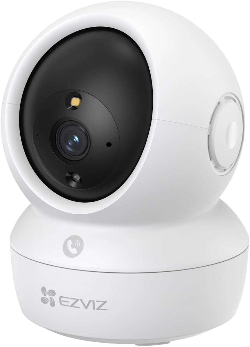 H6c Pro 2K (3MP) Smart Home Camera with 360° Pan & Tilt, Color Night Vision, and AI Motion Detection, White
