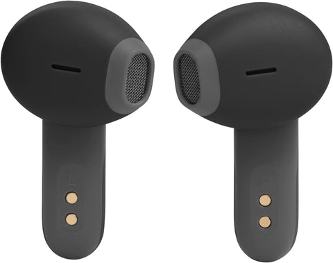 JBL Wave Flex True Wireless Earbuds, Deep Base Sound, Comfortable Fit, 32H Battery, Smart Ambient + Talkthru, Hands-Free Call, VoiceAware, Water and Dust Resistant - Black, JBLWFLEXBLK, Standard