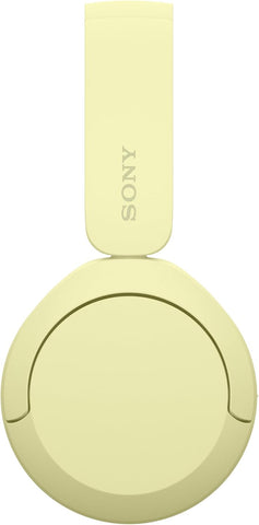 Sony WH-CH520 Wireless Headphones, Light Comfortable, on-Ear Style, Clear Voice Calls, 50 Hours Battery Life, Quick Charge, Multipoint, Yellow