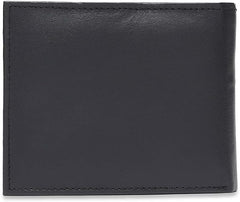 Bi-Fold Organised Wallet Flat Nappa Genuine and Smooth Leather Upper IM2021XDA0002-400-Navy Blue