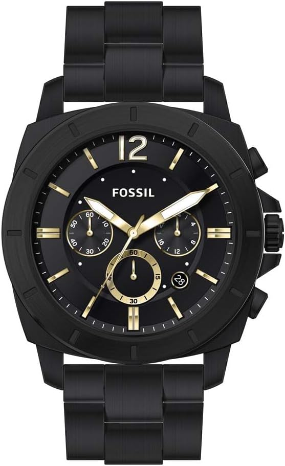 Fossil Privateer Chronograph Black Stainless Steel Watch - BQ2818