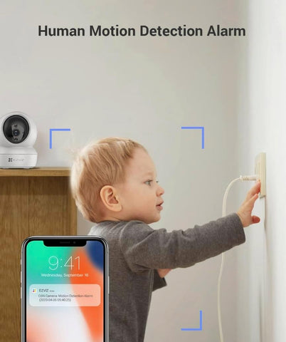 EZVIZ H6c Pro,3K, 5MP [New Generation], WiFi Security Camera, Call Button, Night Vision, Motion Detection, Smart Tracking, Two-Way Audio, Works with Alexa