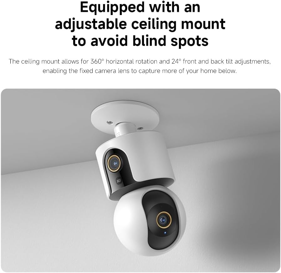Xiaomi Smart Camera C500 Dual | 4MP+4MP | 360° Coverage | AI Human Detection | Two-Way Audio | Pet Detection | Mi Home App