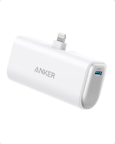 Anker Power Bank, 621 Power Bank with Built-In Lightning Connector, 5,000mAh MFi Certified 12W Portable Charger, Compatible with iPhone 14/14 Pro / 14 Plus / 14 Pro Max, iPhone 13 and 12 Series