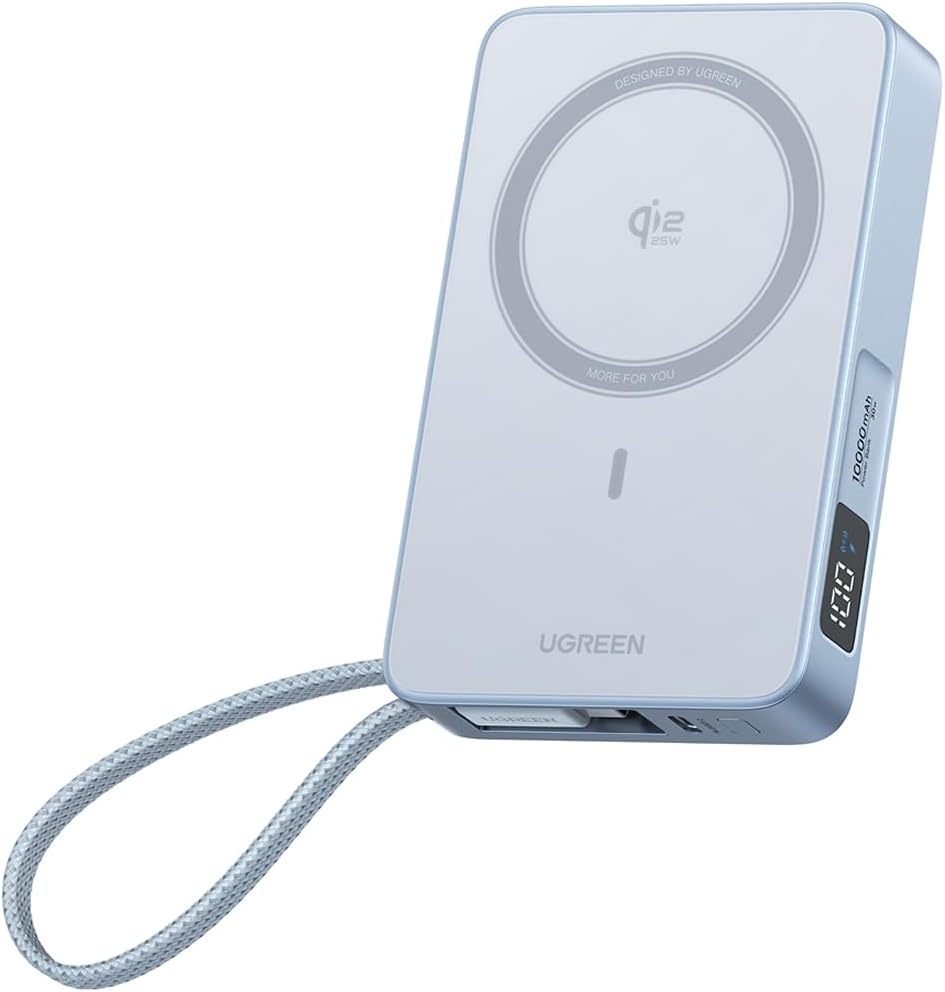 UGreen Powerbank 10000 Mah Pd 25W Wireless Magnetic Gray