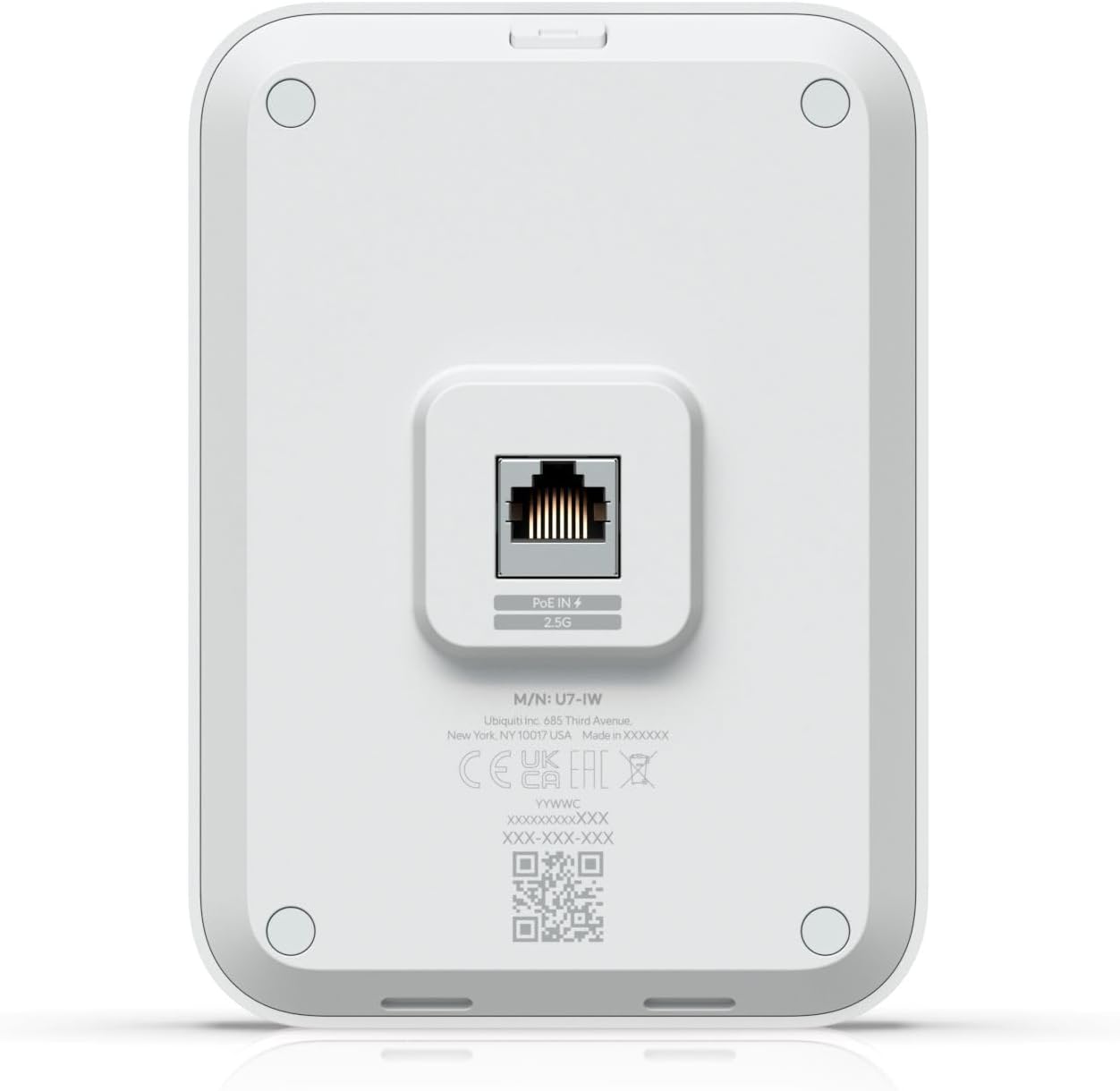 Ubiquiti WiFi Wall Mounted 7 AP with 4 Space Streams and On, U7-IW