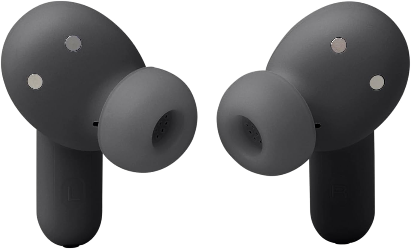 JBL Live Beam 3 True wireless noise-cancelling earbuds with stick-closed design and Smart Charging Case, JBLLIVEBEAM3BLK, Black