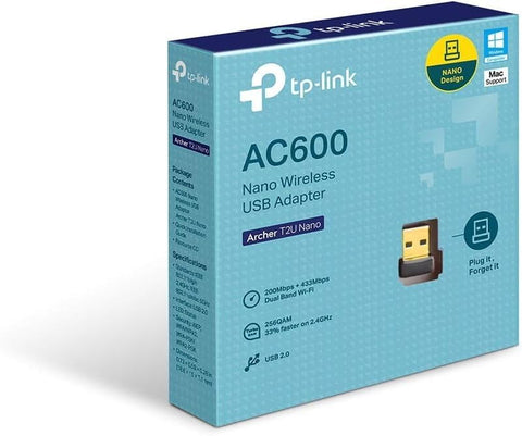 TP-Link Archer T2U Nano AC600 Nano Wireless USB Adapter