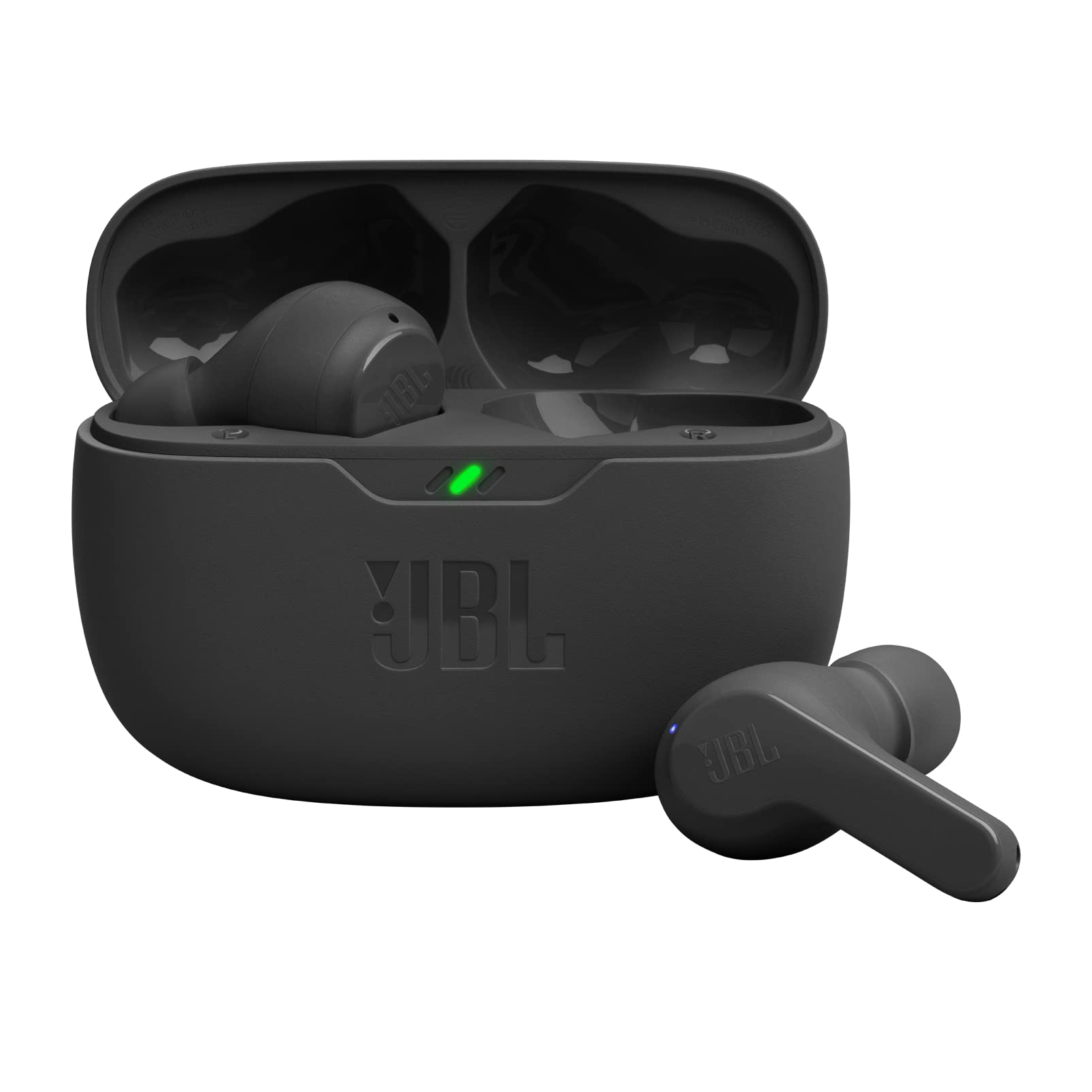 JBL Wave Beam 2 Adaptive Noise Cancelling with Smart Ambient True Wireless Earbuds, Deep Bass, Comfort Fit, 40H Battery, Hands-Free + VoiceAware, Water and Dust Resistant - JBLWBEAM2BLU, Blue