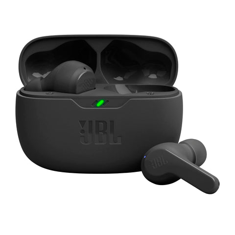 JBL Wave Beam 2 Adaptive Noise Cancelling with Smart Ambient True Wireless Earbuds, Deep Bass, Comfort Fit, 40H Battery, Hands-Free + VoiceAware, Water and Dust Resistant - JBLWBEAM2BLU, Blue
