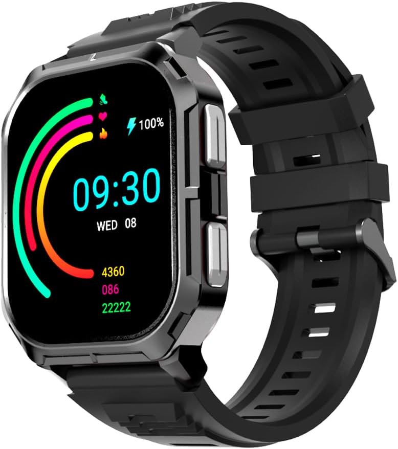 Hifuture ULTRA3 IPS Display 2.0" Bluetooth Calling Smartwatch - Black