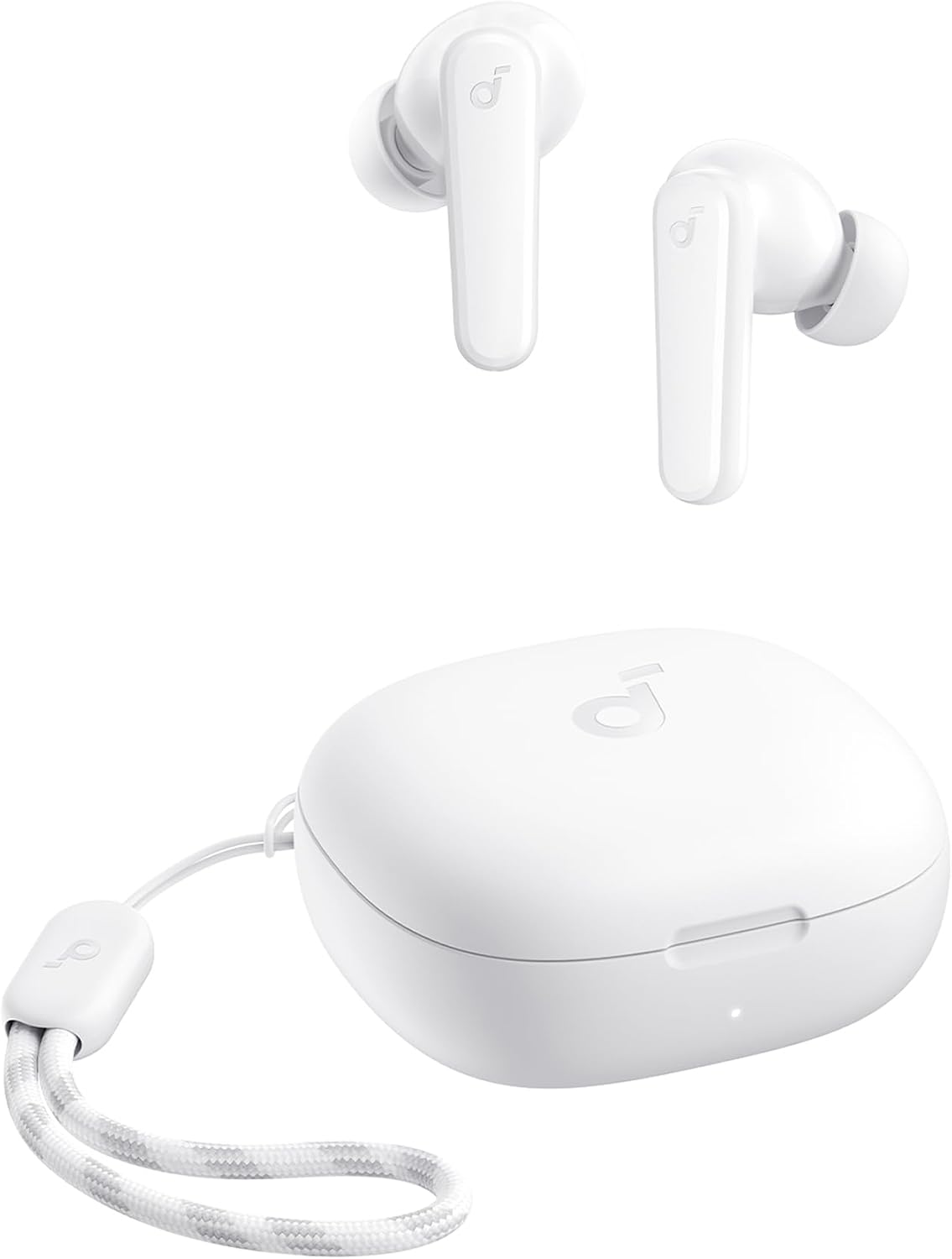 soundcore Anker P20i Bluetooth Earphones, 10mm Drivers with Big Bass True Wireless Earbuds, Bluetooth 5.3, 30H Playtime, IPX5, 2 Mics for AI Clear Calls, 22 Preset EQs, Customization via App (White)