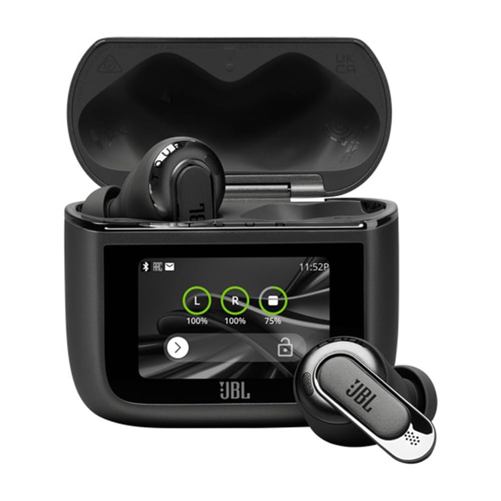 JBL Tour Pro 2 True Wireless Noise Cancelling Earbuds, Smart Case, Smart Ambient, 6-Mic Technology, Immersive Legendary Sound, Sound Amplification, Bluetooth 5.3, LE Audio - Champagne, JBLTOURPRO2CPG