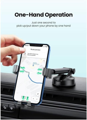 UGREEN 60990 Gravity Phone Holder with Suction Cup (Black) LP200
