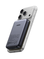 UGREEN Magsafe Power Bank 5000mAh Ultra-Mini Wireless Power Bank PD 15W | Ultra-Slim, skin-friendly, ergonomic design, flight-safe, PD 15W Wired Charging, Qi 7.5W Magnetic for iPhone 17/16/15/14/13