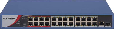 HIKVISION EVteQ Uplink POE Switch 24 Port Fast Ethernet Unmanaged POE Switch (Eco Model Switches DS-3E0326P-E C
