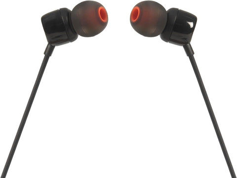 JBL Tune 110 JBLT110RED Wired In-Ear Headphones with Mic, Red