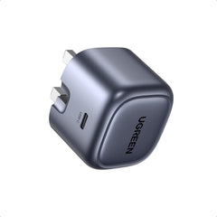 UGREEN CD305-90878, GaN 30W Fast Travel Wall Charger 1C 30W Max Output UK Plug, Black | Wall Plug Power Adapter Compatible with iPhone 17 16 15 14 Pro Max Galaxy S25 S24 Ultra Pixel 9 8 7 iPad Air Mini