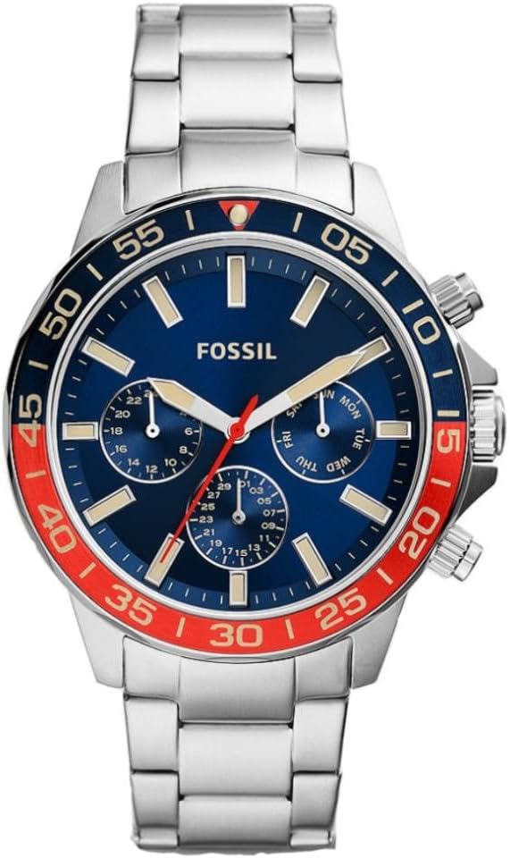 FOSSIL BQ2771 Bannon Multifunction Stainless Steel Watch 45mm Silver