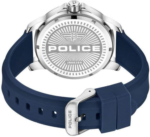Police Mensor Gents Analog Watch With Leather Strap 44mm