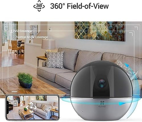 EZVIZ C6W Security Camera, Smart WiFi Camera, 4MP Home Camera with Motion Detection, Auto Zoom Tracking, 360° Night Vision, True- WDR, Two Way Talk, Privacy Shutter, Instant Alert, works with Alexa