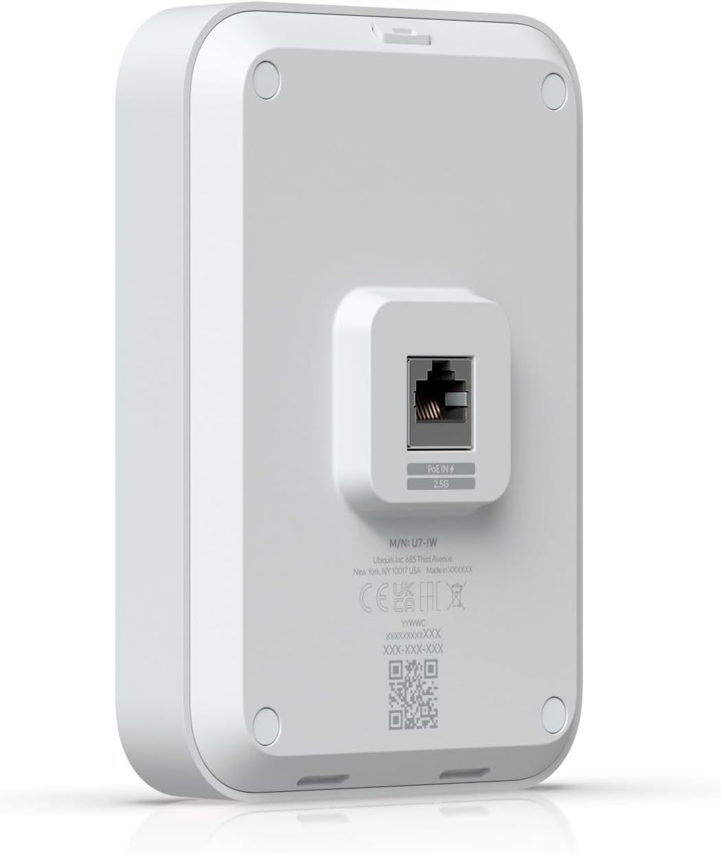 Ubiquiti WiFi Wall Mounted 7 AP with 4 Space Streams and On, U7-IW