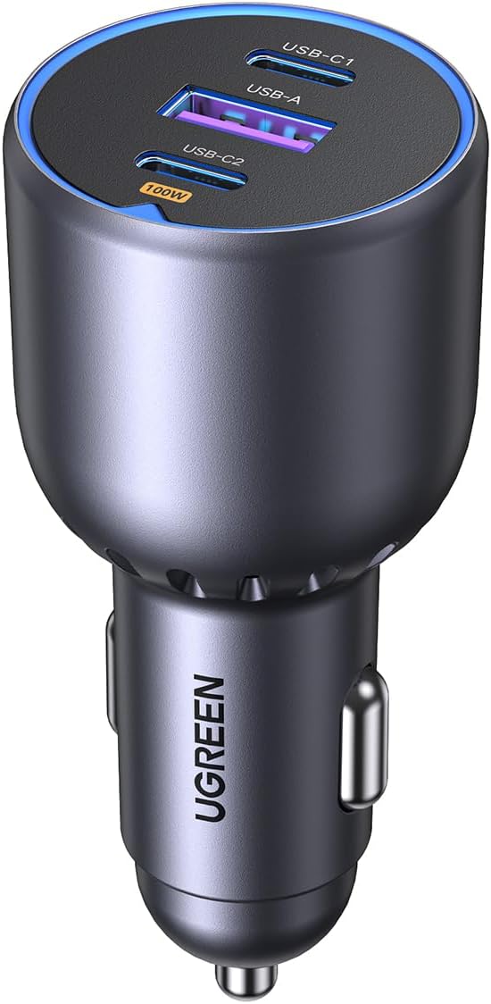 UGREEN Auto-snellader met 3 poorten 130W EC705
