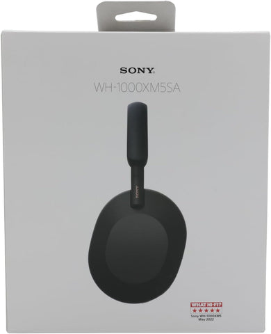 Sony WH-1000XM5SA Premium Noise Cancelling Wireless Earbuds, Bluetooth, Quality Calls, Hi-Res, Up to 30 Hours of Battery, with Soft Case, iOS and Android, Black