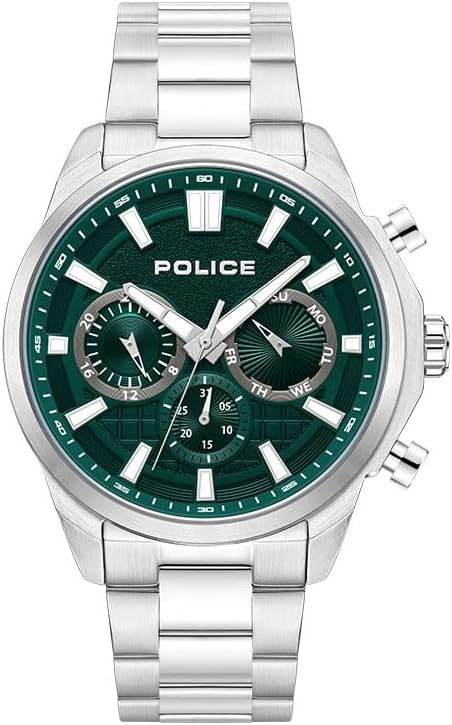 Police Rangy Gents Chronograph Watch Stainless Steel Bracelet