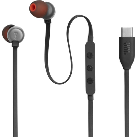 JBL Tune 110 JBLT110RED Wired In-Ear Headphones with Mic, Red