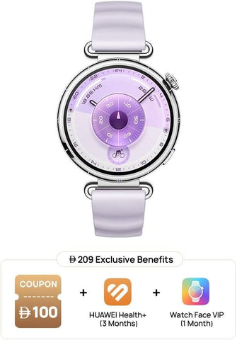 HUAWEI WATCH GT 6 Smart Watch, 41mm, upto 21 days battery life, GPS Smart Watches with 100+ Sports Mode, Cycling, iOS & Android Compatible, Emotional Wellbeing, Health Monitoring, Purple