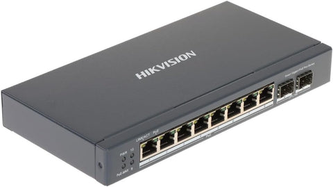 Hikvision Digital Technology DS-3E1510P-SI network switch Managed L2 Gigabit Ethernet (10/100/1000) Power over Ethernet (PoE) Black