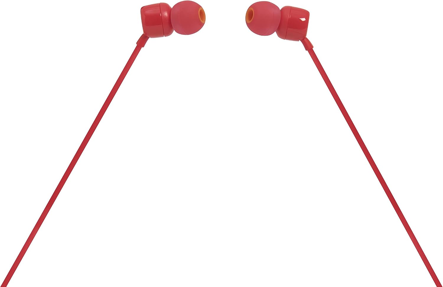 JBL Tune 110 JBLT110RED Wired In-Ear Headphones with Mic, Red