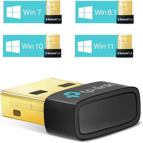 TP-Link UB500 Bluetooth 5.0 Nano USB Adapter| Wireless Connectivity| Supported Operating System – Windows 11/10/8.1/7|Faster Speeds, Farther Coverage