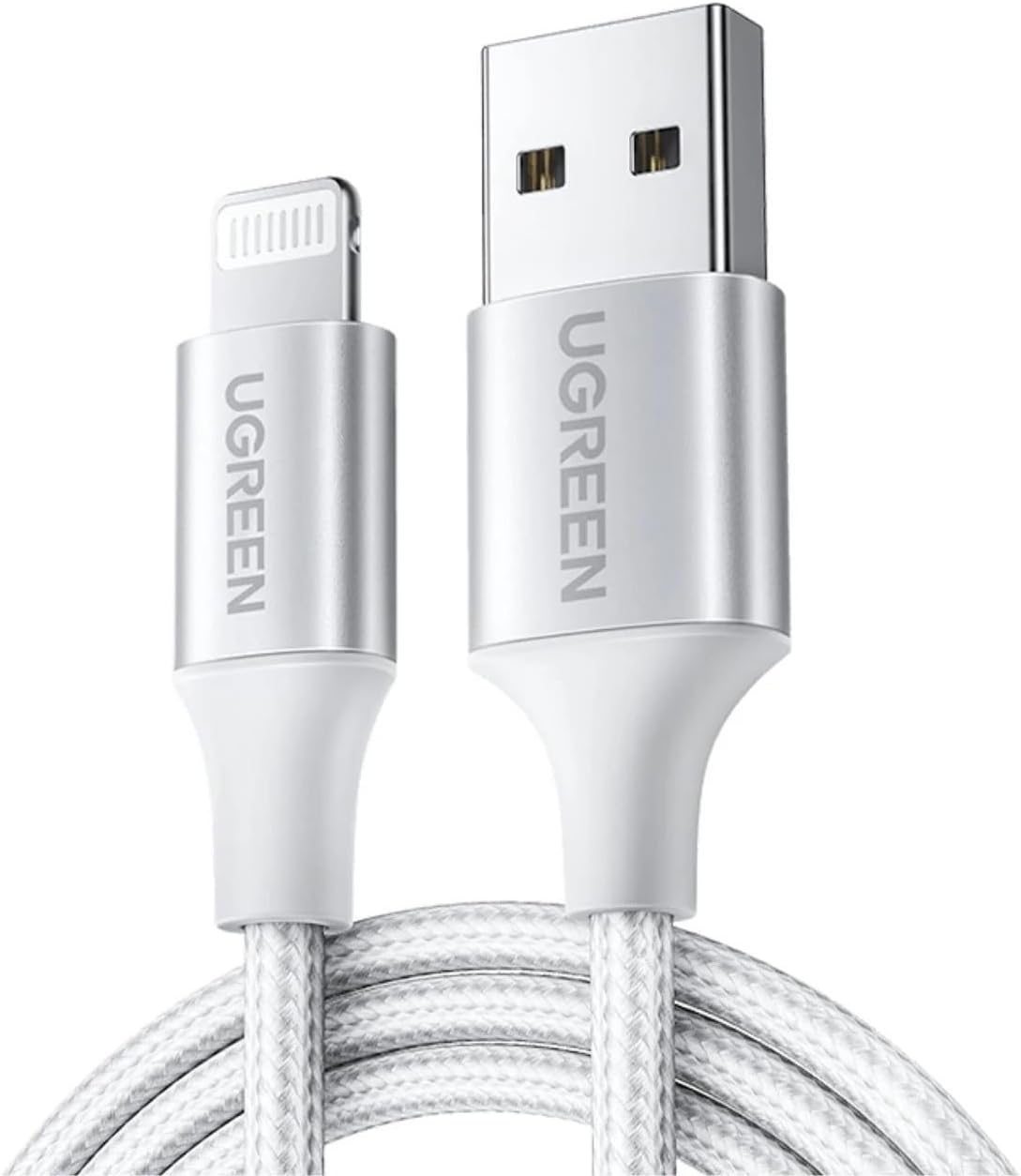 UGREEN USB-A to Lightning MFI Cable Alu Case with Nylon Braided 2m SIL