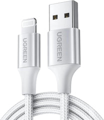 UGREEN USB-A to Lightning MFI Cable Alu Case with Nylon Braided 2m SIL