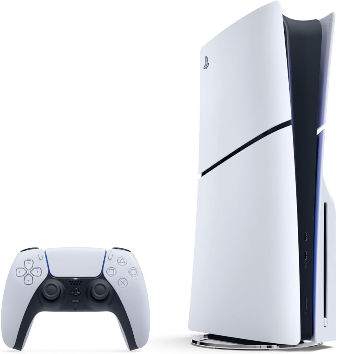 Sony PlayStation 5 Slim Disc Console, 1TB SSD, UAE Version, White, Includes DualSense Wireless Controller & Disc Drive