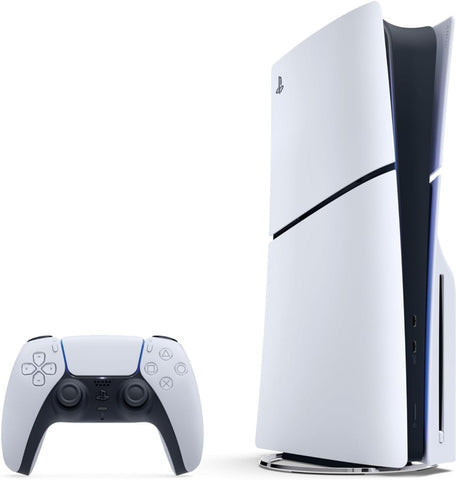 Sony PlayStation 5 Slim Disc Console, 1TB SSD, UAE Version, White, Includes DualSense Wireless Controller & Disc Drive