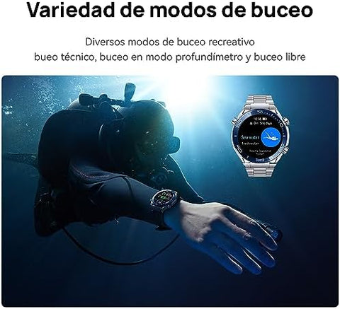 Huawei WATCH Ultimate, 1.5-inch AMOLED dial, zirconium-based liquid mineral, nano-ceramic bezel, 100m water resistant, up to 14 days battery life, Android and iOS compatible, titanium strap