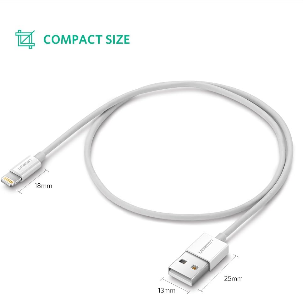 UGreen Usb-A To Lightning Cable 2M White