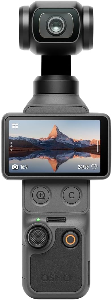 DJI Osmo Pocket 4 Creator Combo, Pocket Gimbal Vlog Camera, 1″ CMOS & 4K/240fps, 3-Axis, 2× Lossless Zoom, 107GB Built-in Storage, Mic 3 Transmitter, Osmo Mini Tripod, UAE Version, Official Warranty